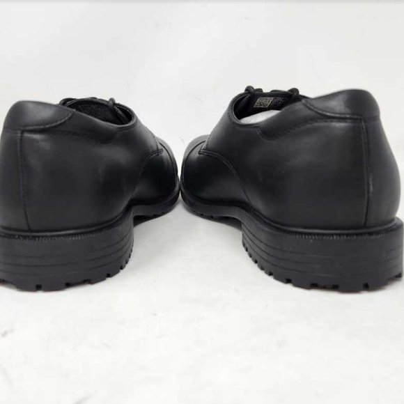 NWOB men\'s 9.5 Shoes for Crews Senator steel toe black oxford work dress shoes